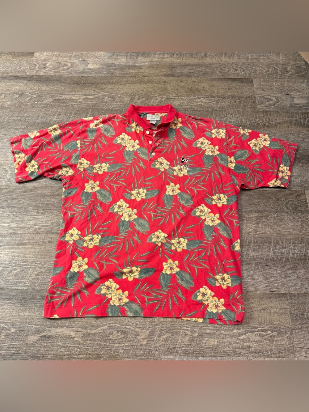 RARE Vintage Cutter & Buck Disney Mickey Mouse Polo
